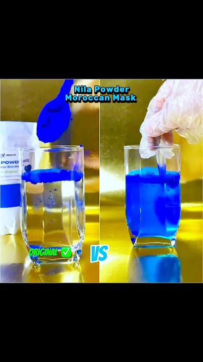 How to check nila powder is original or fake ✅ #nilapowder #moroccanmask #midhatpk #original #test