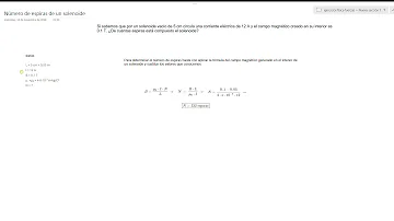 Como calcular espiras de um solenoide?