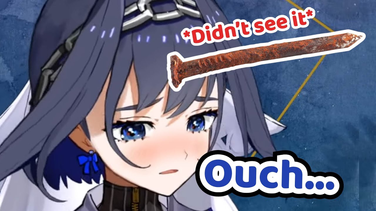Kronii's Reaction When She Accidentally Stepped on a Rusty Nail【Hololive EN | Ouro Kronii】