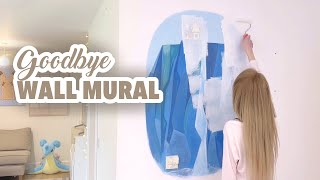 PAINTING OVER My Painting (goodbye wall mural)