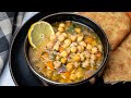 Greek chickpea soup with lemon revithia soupa vegan