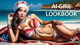 4K Ai Art Lookbook Video Of Ai Girl ｜ Fashion Trends For The Sensual Girl In Uzbekistan