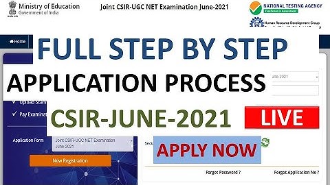 Step By Step CSIR-JUNE-2021 Online Form filling process||CSIR2021||CSIR J 2021 Apply Online||CIA