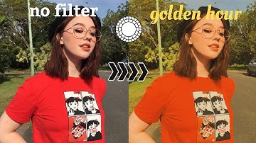 golden hour aesthetic filter using vsco 🌇
