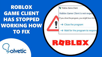 ROBLOX GAME CLIENT HAS STOPPED WORKING HOW to FIX ✅✅