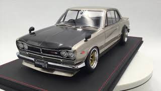 Ignition Model 1 12 Nissan Skyline 00 Gt R Kpgc10 Silver Youtube