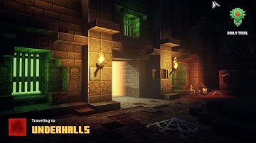 [Minecraft Dungeons] Underhalls Daily trail with my bubble burster roll build