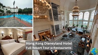 Hong Kong Disneyland Hotel - Full Resort Tour! Crystal Lotus, Enchanted Garden