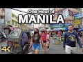 One hour of manila philippines ambience tour 4k