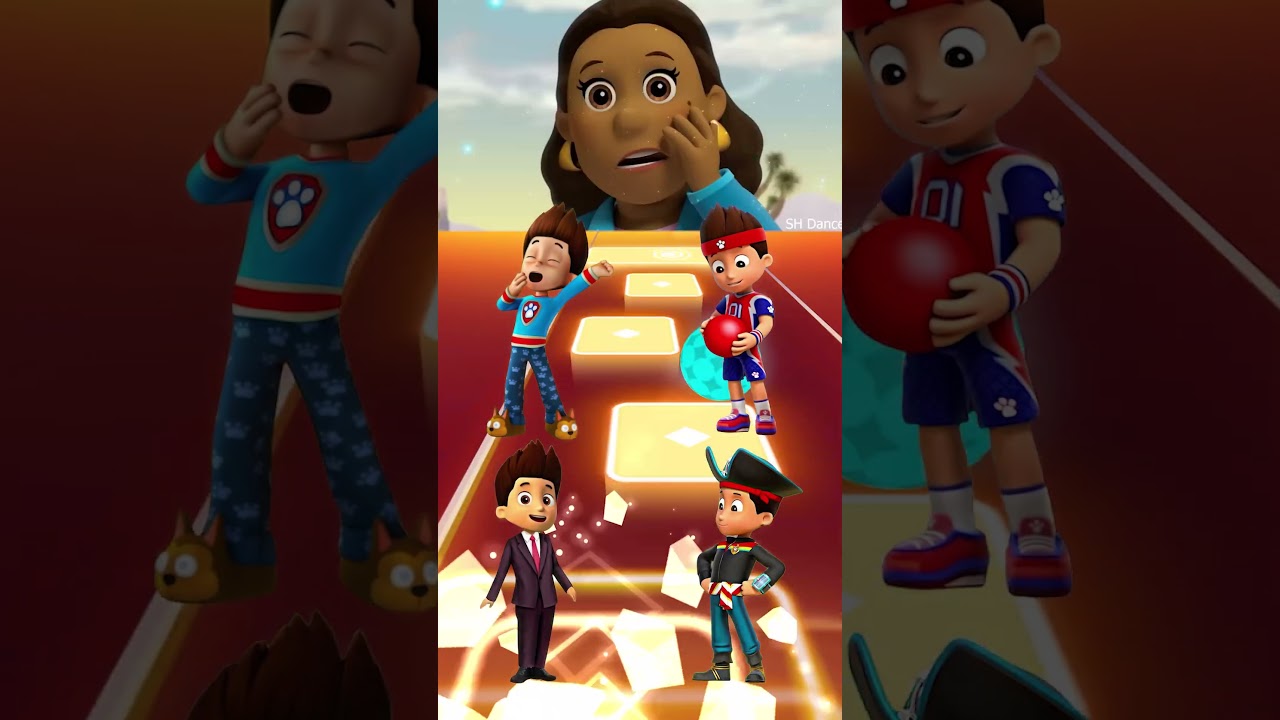 Paw Patrol Team Ryder 🆚 Ryder 🆚 Ryder 🆚 Ryder X Dance Song Tiles Hop EDM Rush 