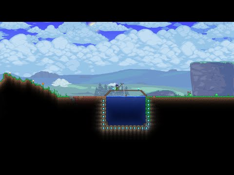 How to build a fishing pond in Terraria Near your house (Quickest Way)