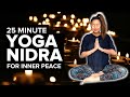 Yoga nidra meditation for inner peace campfire  nature sounds