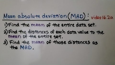 6th Grade Math 16.2b, Using Mean Absolute Deviation (MAD)