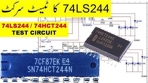 {446} How To Test Line Driver IC 74HCT244, 74LS244