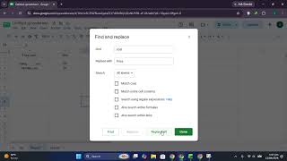How to Find and Replace Text in Google Sheets
