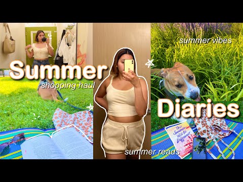 summer diaries ☀️ Days in My Life, shopping, summer haul, mood reading