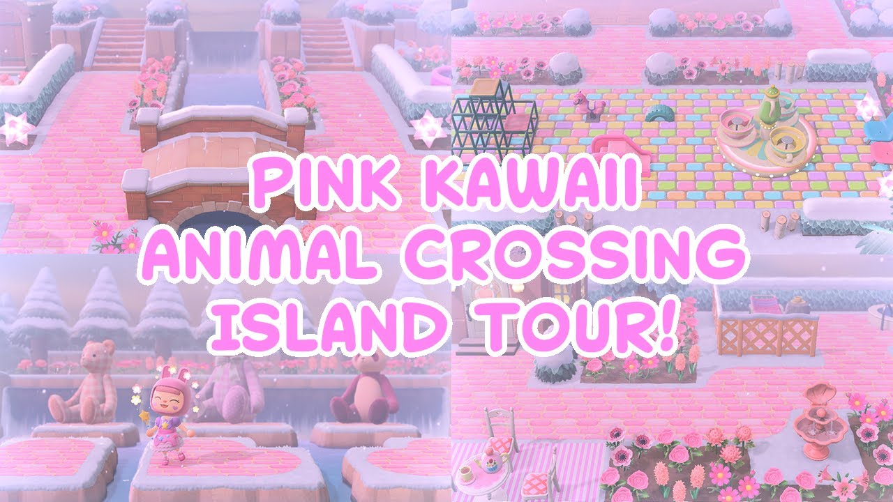 5 star Pink Kawaii animal crossing Island tour! OhSoKawaiiXoxo YouTube