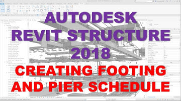REVIT STRUCTURE 2018: CREATING FOOTING AND PIER SCHEDULE