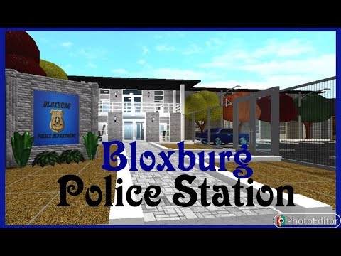 Bloxburg Police Station Speed Build Youtube - building a police station roblox welcome to bloxburg 12