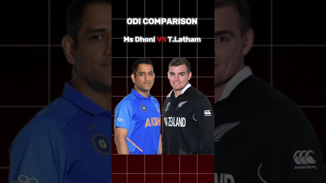 Ms Dhoni VS Tom Latham ODI Comparison | ODI Records Clash⚡ || 