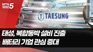 [기업INSIDE] 태성, '복합동박' 설비 첫 선…한중일 뜨거운 관심 / 머니투데이방송 (뉴스)