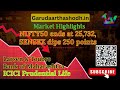 शेयर बाजार अलर्ट 🚨 सेंसेक्स 250 गिरा | निफ्टी में गिरावट | L&amp;T, Trent Crash 📊 ICICI Pru, BoM Result