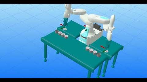 Brenner-Fiedler Kawasaki K-roset 3D Simulation of Duaro 2-Arm Collaborative Scara Tobot