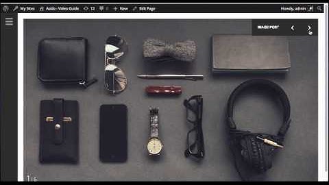 Aside wordpress theme video guide -  fullscreen slider