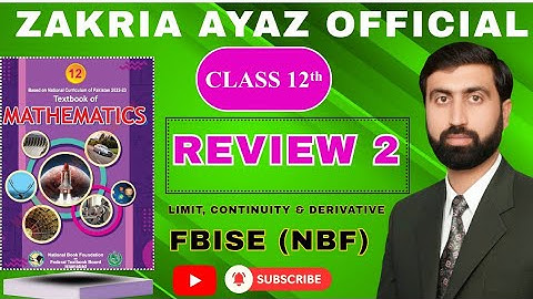 REVIEW EXERCISE 2 ||Q1-Q10|| CLASS 12 || FBISE NBF NEW BOOK 2025 #Mathematics#zakriaayazofficial 