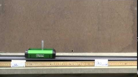 A car with a constant acceleration