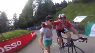 GoPro HD: Adam Hansen Hug a Fan (Me) During the Climb of Zoncolan