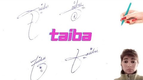 Taiba name signature style#Taiba name English style with arooj