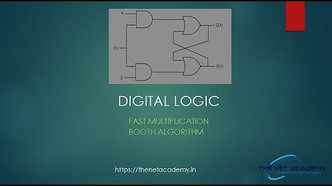 Booth Algorithm for Fast Multiplication.
