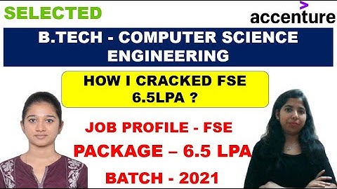 Accenture FSE Interview Experience - 6.5 LPA | Accenture Interview Questions and Answer