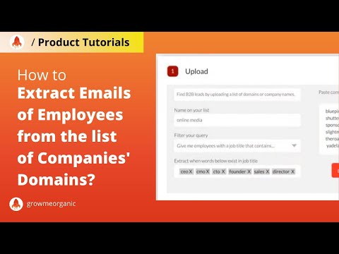 How to Extract Emails of Employees from the list of Companies' Domains?