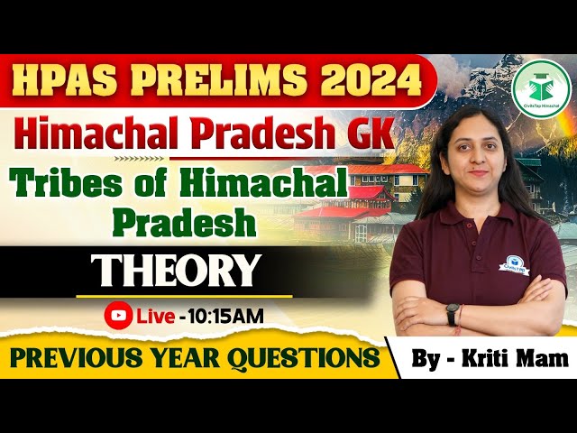 HPAS Prelims 2024 | Tribes of Himachal Pradesh | Revision Series | HPAS Exams 2024 MCQs | Civilstap class=