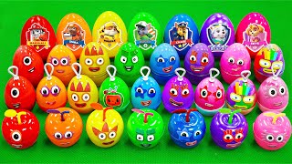 Finding Cocomelon, Numberblocks SLIME in Rainbow Eggs with CLAY Coloring! Satisfying ASMR Videos