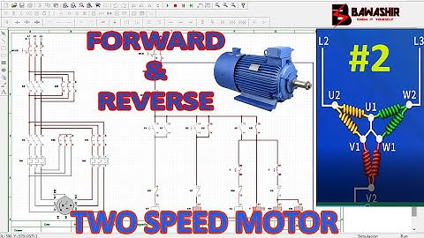 Reverse and forward of two speed motor simulation with Cade-SIMU #industrialautomation @bawashir