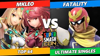 SSC 2022 Top 64 - MkLeo (Pyra\/Mythra) Vs. Fatality (Captain Falcon) Smash Ultimate Tournament