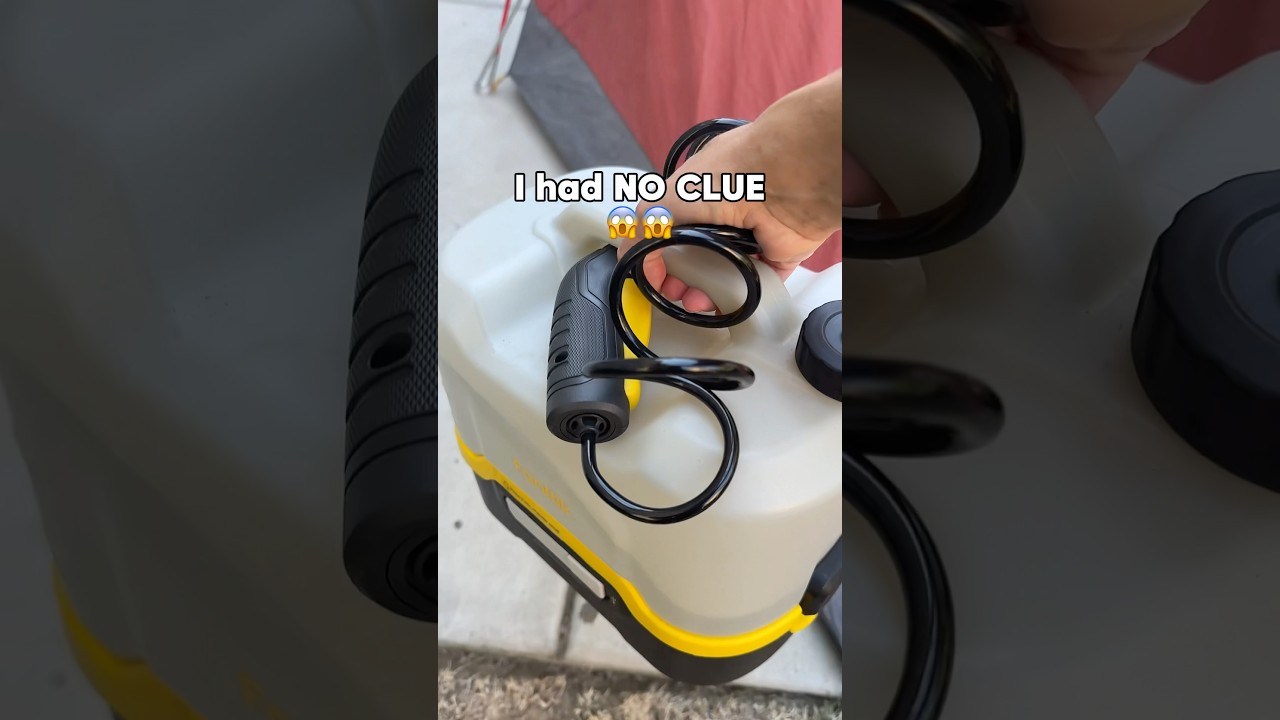 This Fanttik Portable Water Sprayer Nano Pressue Washer is a MUST HAVE for Camping and Around Home