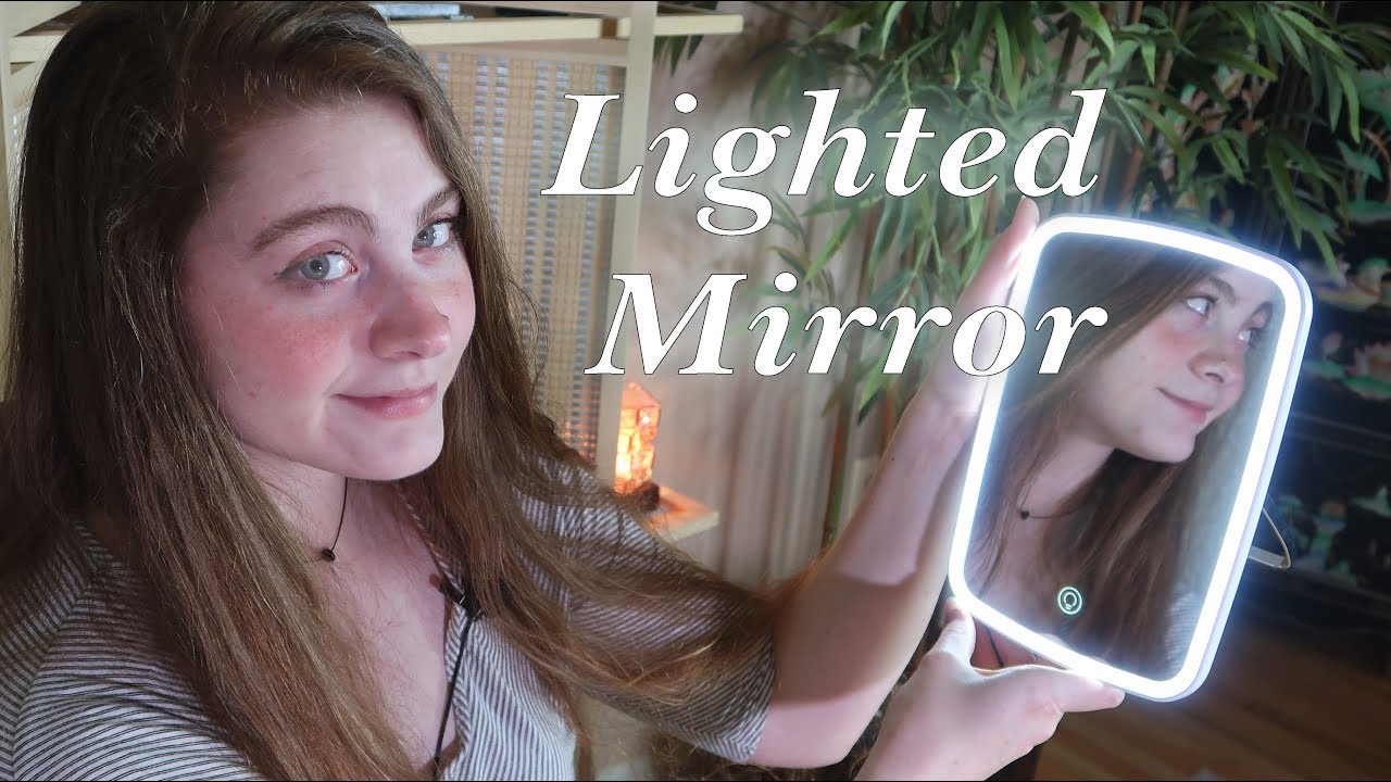 Lighted Makeup Mirror Kaerwen Portable, Vivien Hollywood Vanity Mirror With Lights And Bluetooth Speaker