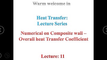 Numerical on overall Heat transfer Coefficient