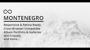 Montenegro Minimal Photography WordPress Theme | Themeforest Website Templates and Themes