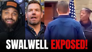 Based Black Woman Confronts Swalwell At Townhall with Question He Had No Answer