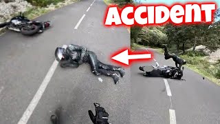 UN MOTARD PERD LE CONTRÔLE ET FAIT UN GROS ACCIDENT😱 (Compilations) 2023