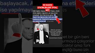 10 Kasım’da Anma Etkinlikleri Yapılmayacak Mı? Resimi