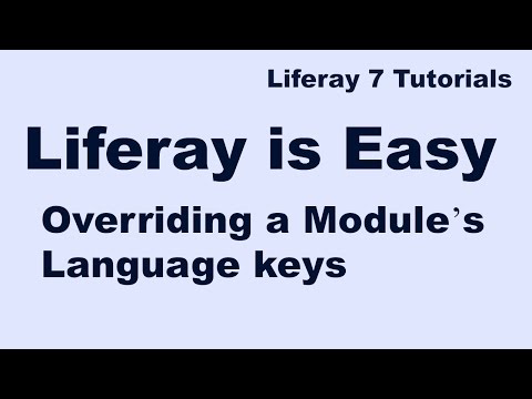 Liferay Tutorial 13 :- Overriding a module’s language keys