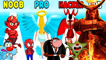 NOOB vs PRO vs HACKER vs GOD In Destiny Run | Oggy Jack Shinchan Spider-Man plays destiny run😍