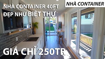 Nhà Container 40 Feet Thiết Kế Đẹp Như Biệt Thự Giá Rẻ Không Ngờ - NHÀ CONTAINER #2