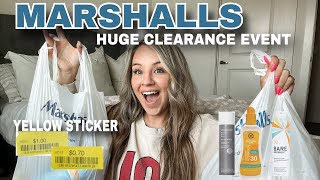 HUGE MARSHALLS CLEARANCE EVENT / CLEARANCE SHOPPING HAUL / YELLOW TAG SALE